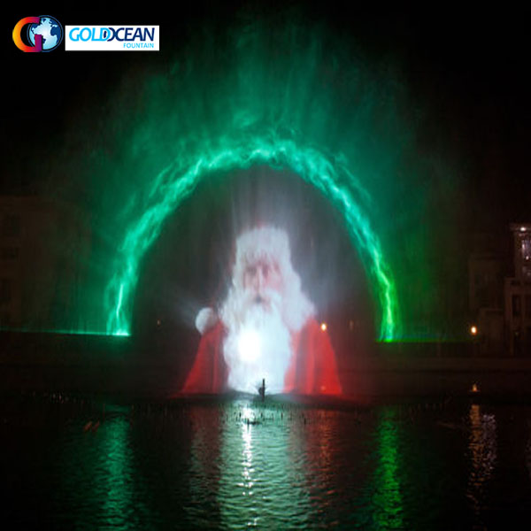 Outdoor Floating Water Screen Movie Fountain