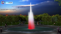 Colorful Changeable Dia.10m Music Water Fountain