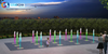 outdoor playing dry music dancing LED light music fountain construction