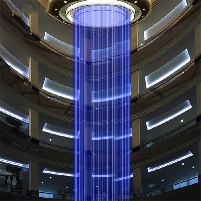 Indoor Hange Type Features Digital Water Fountain Curtain Artificial Fountain
