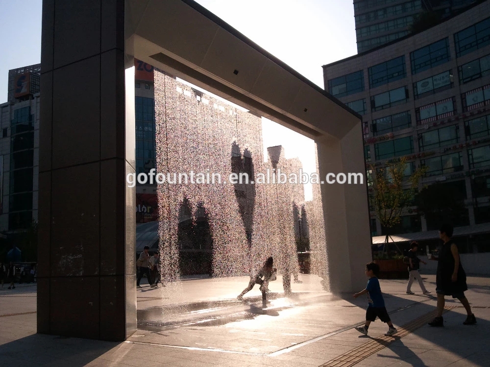 Outdoor Water Wall Graphical Digital Water Curtain 