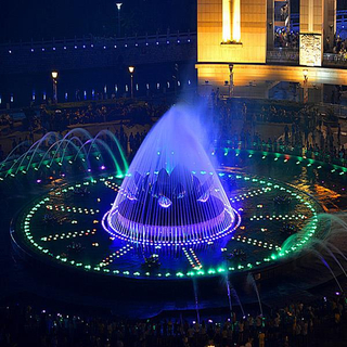  colorful LED lights music dancing water fountain 