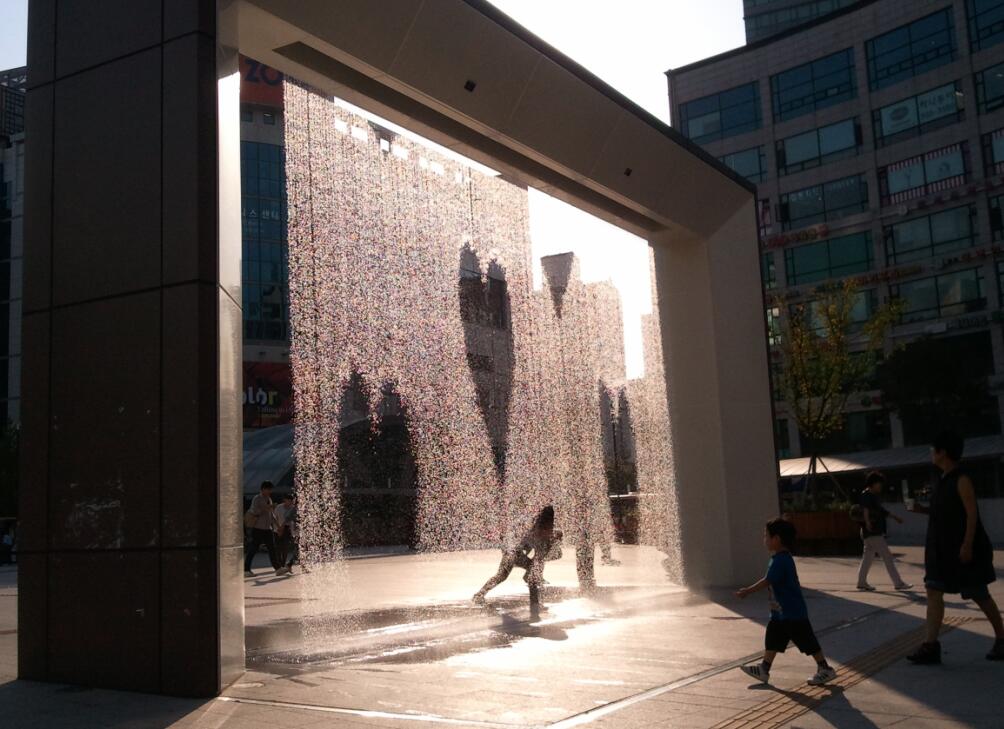 Outdoor Special Design Writing Graphic Water Curtain