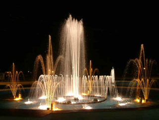 Outdoor LED Lighted Colorful Music Fountain